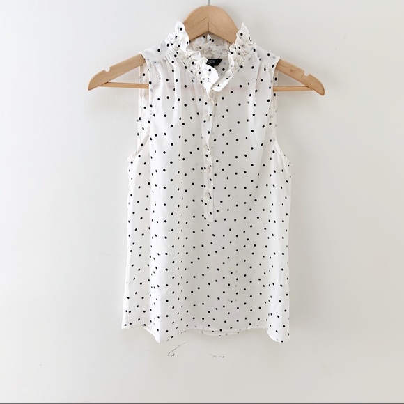 J. Crew Tops - j.crew printed Teagan ruffle popover 00